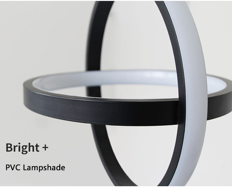 SERA Doble - Simple Modern LED Double Round Square Hanging Lamp