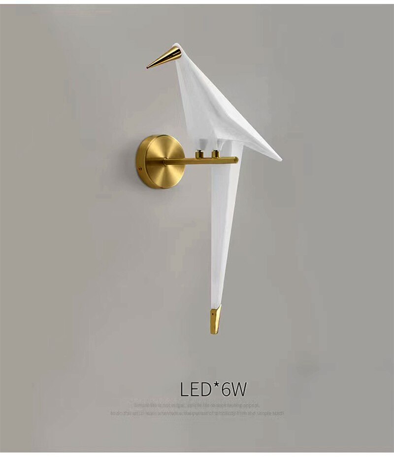 Won Cerise Bird Wall Lamp