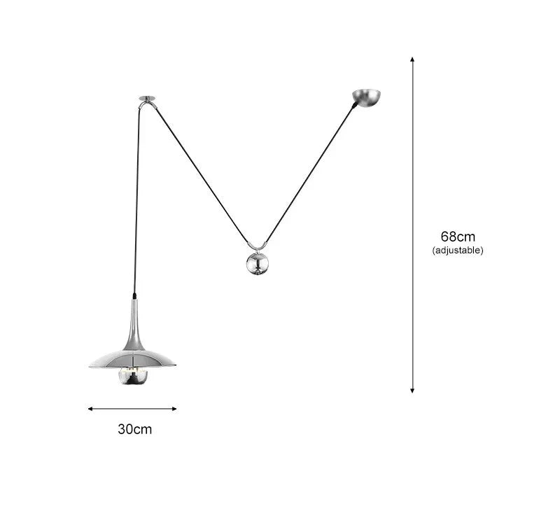 Designer creative height-adjustable shift UFO pendant lamps