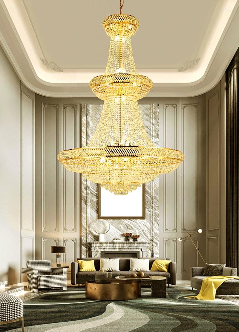 Ylk Luxury Crystal Staircase Chandelier