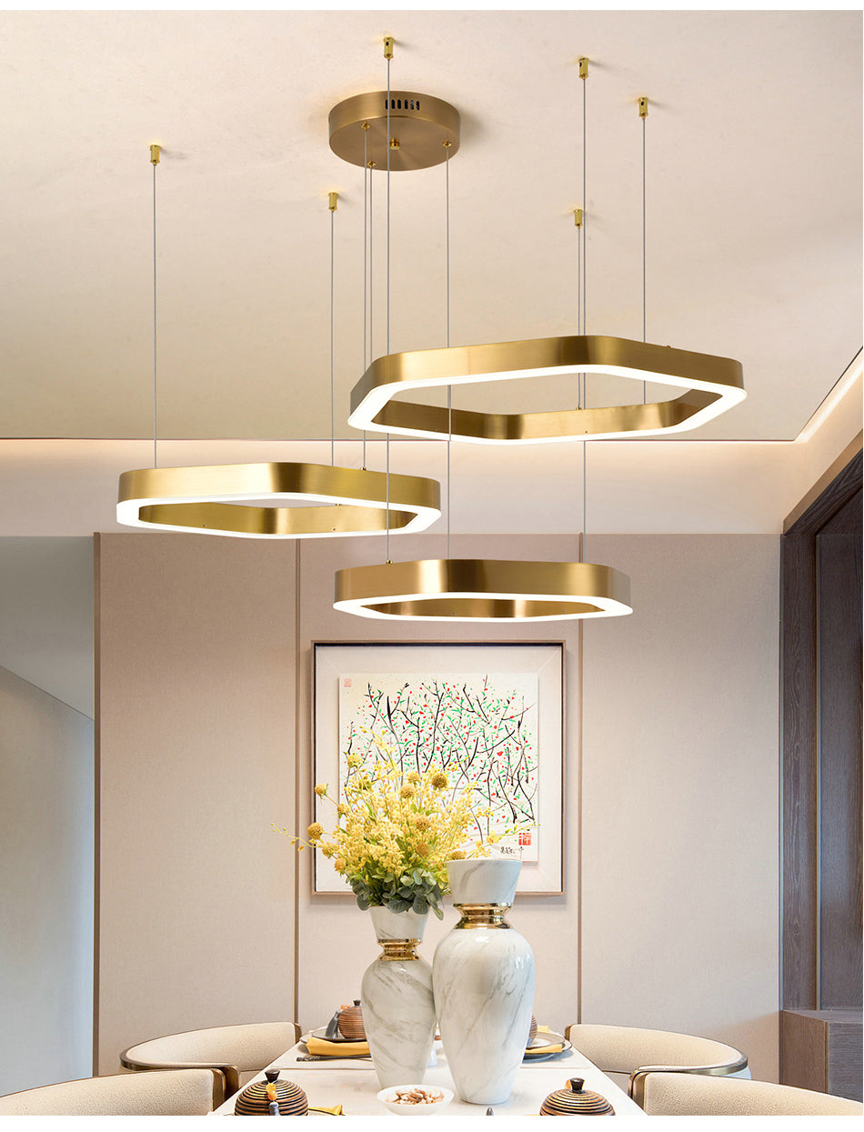 Ylk Polygon Design Luxe Chandelier