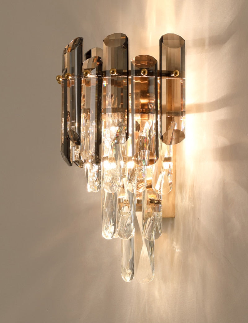Ylk Thora Crystal Wall Sconce