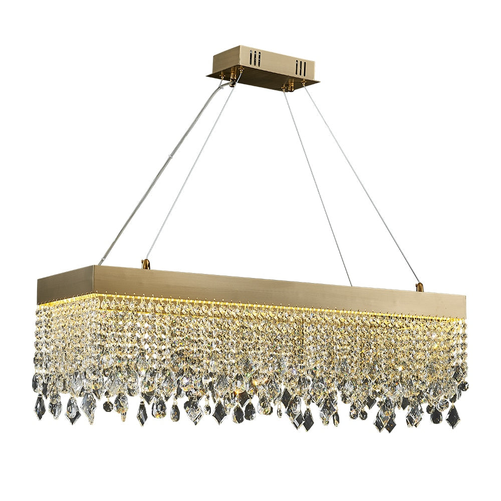 Ylk Cielo Gold Crystal Pendant Lamp