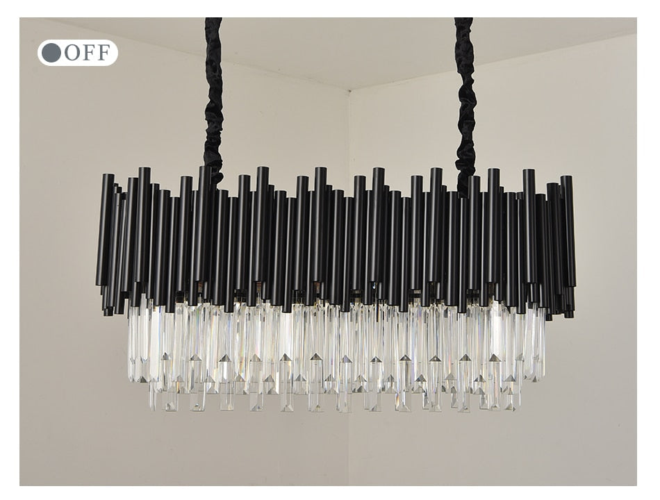 Ylk Modern Black Chandelier Light