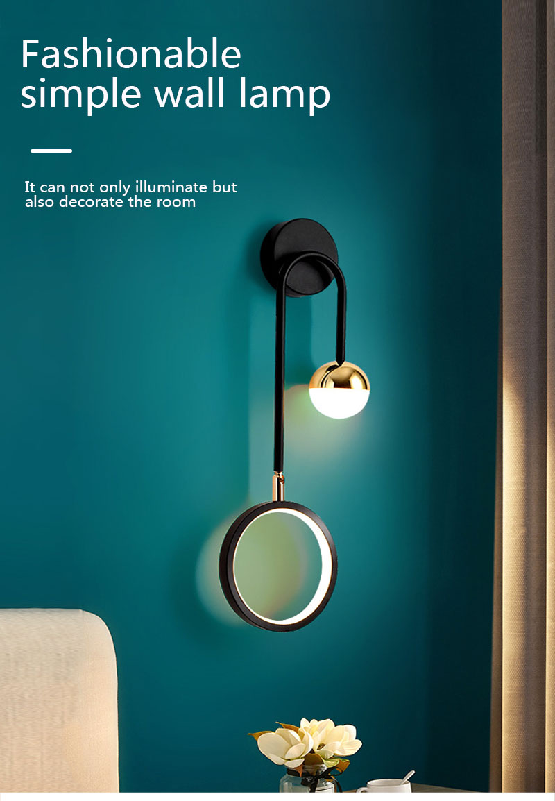 GRN Creative Nordic Modern Minimalist Bedroom Bedside Lamp