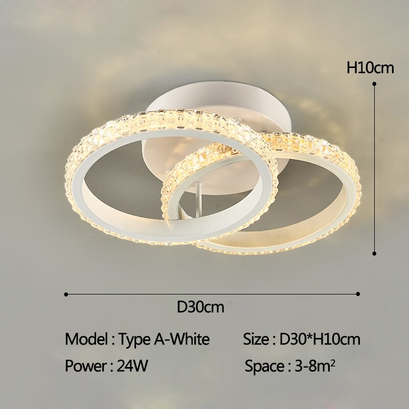 SERA Vanin - Round Square Modern Ceiling Light