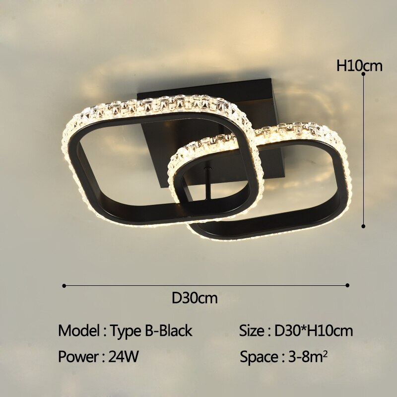 SERA Vanin - Round Square Modern Ceiling Light