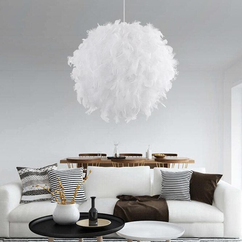 LYF LED Nordic Feather Romantic Dreamy Hanging Lamp