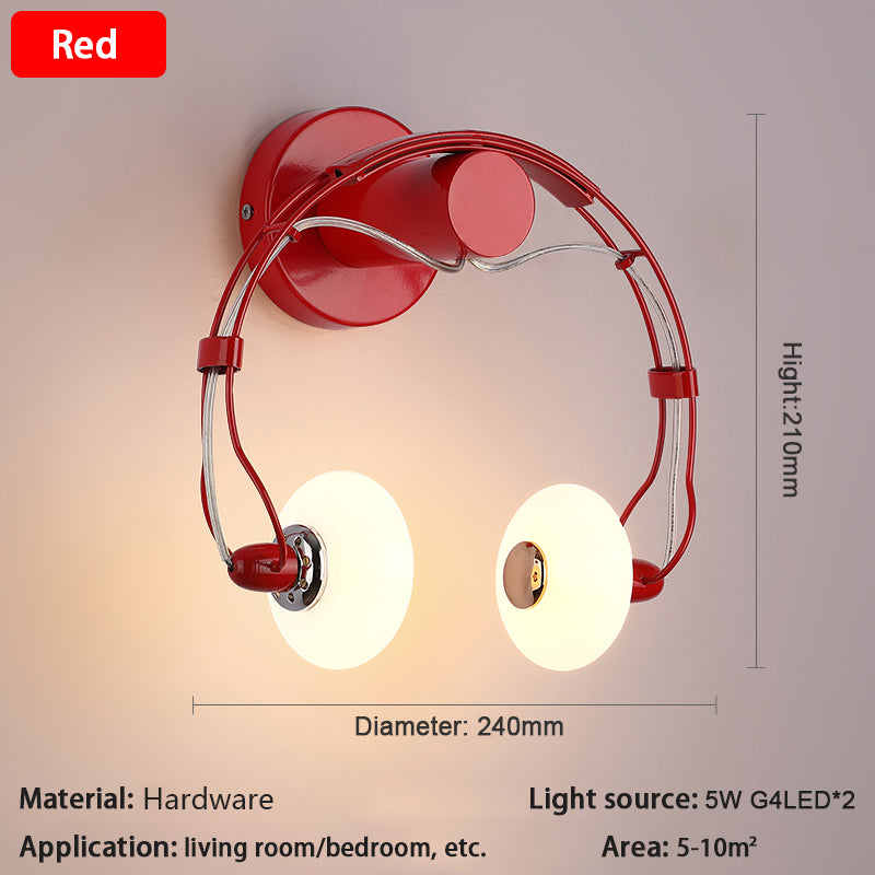 Won Creative Earphone Shape Wall Lamp