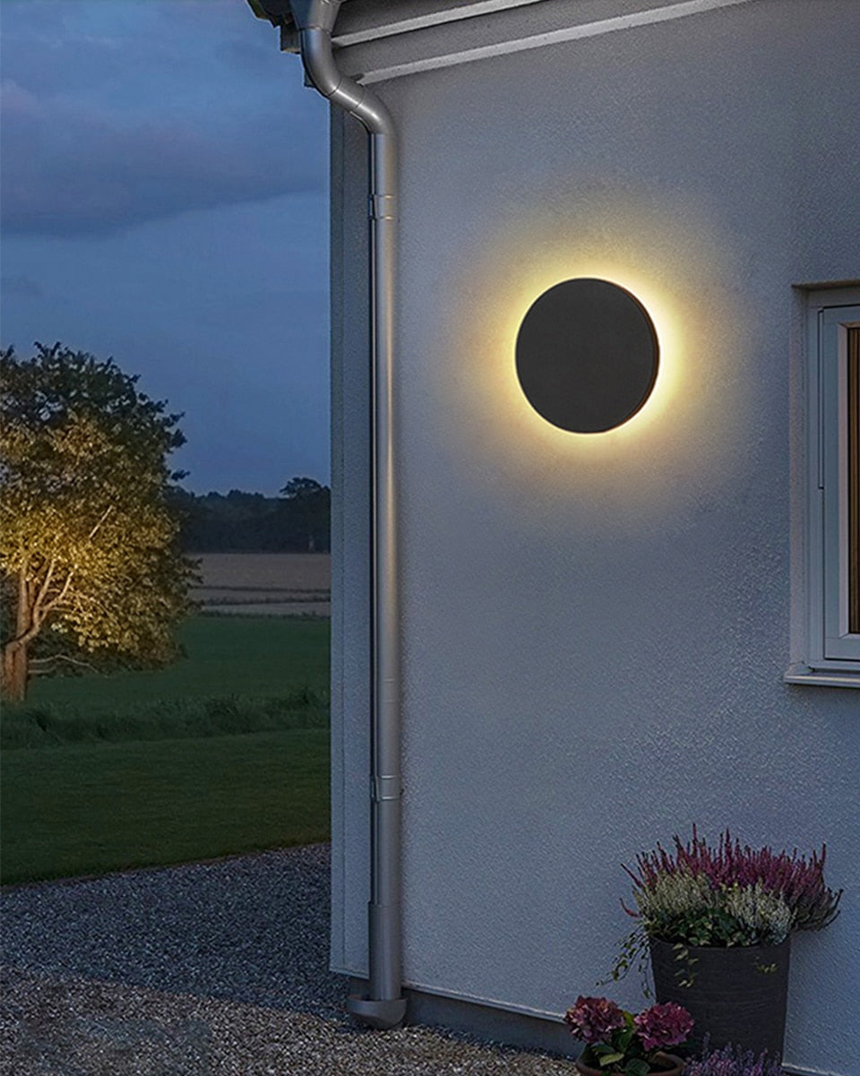 IIS Round/Square Modern IP65 Waterproof outdoor LED wall lamp