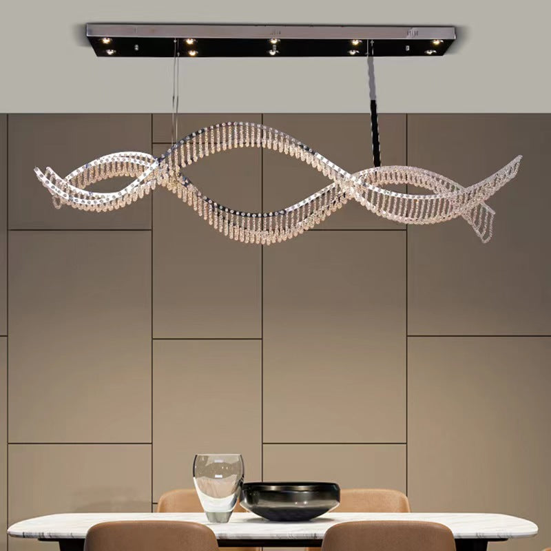 Ylk Large Wave Design Chandelier