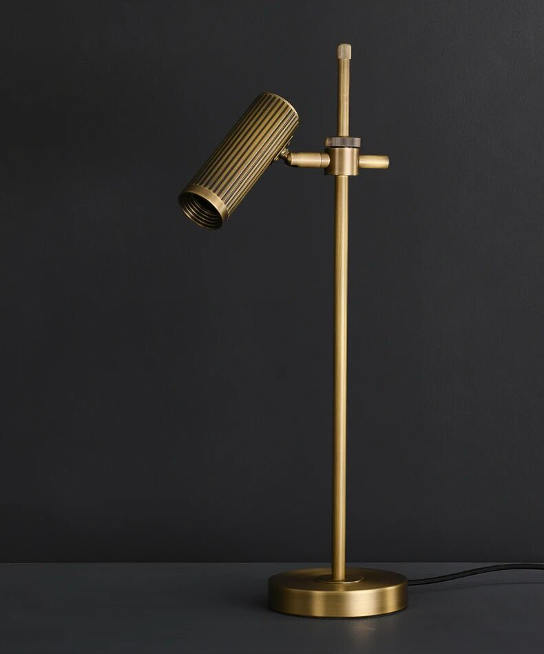 MH - All Copper Minimalist Vintage LED Table Lamp