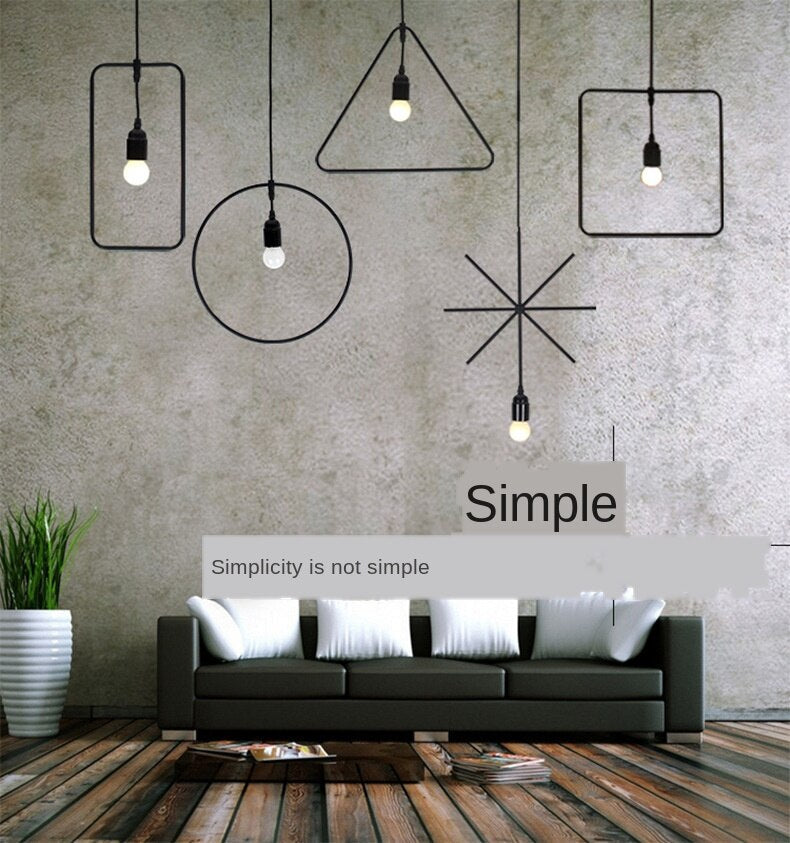 LYF Retro Pendant Lamps Loft Industrial Iron  E27 Base