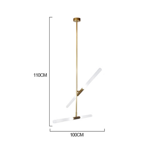 Ylk Agua Modern Gold LED Chandelier