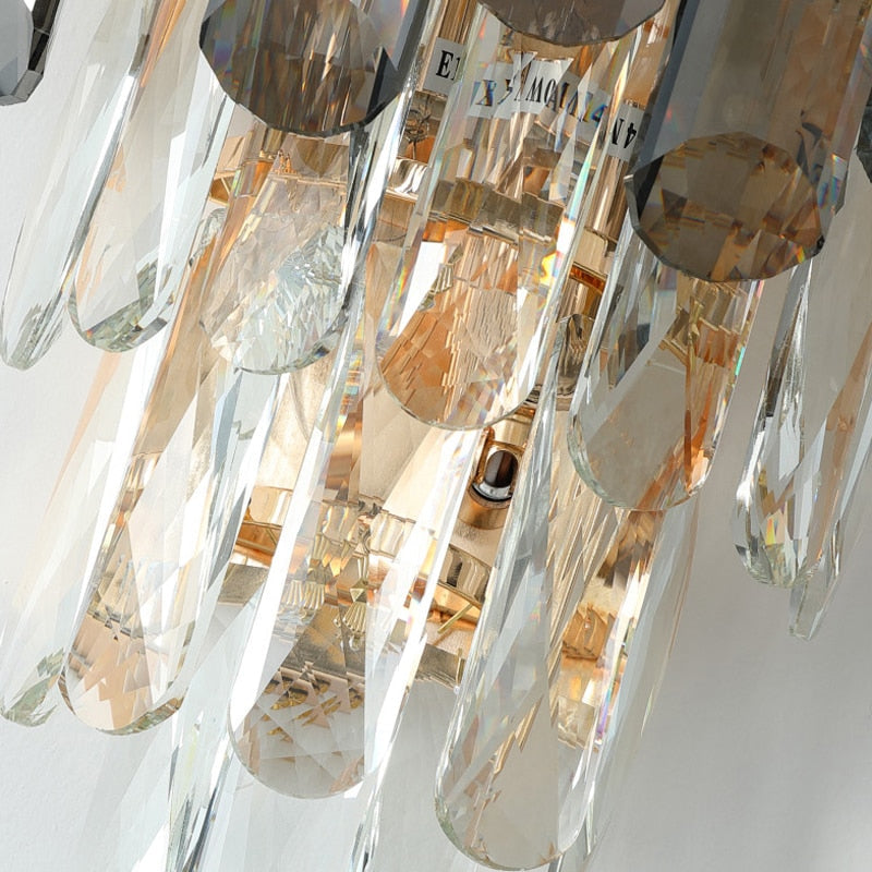 Ylk Thora Crystal Wall Sconce