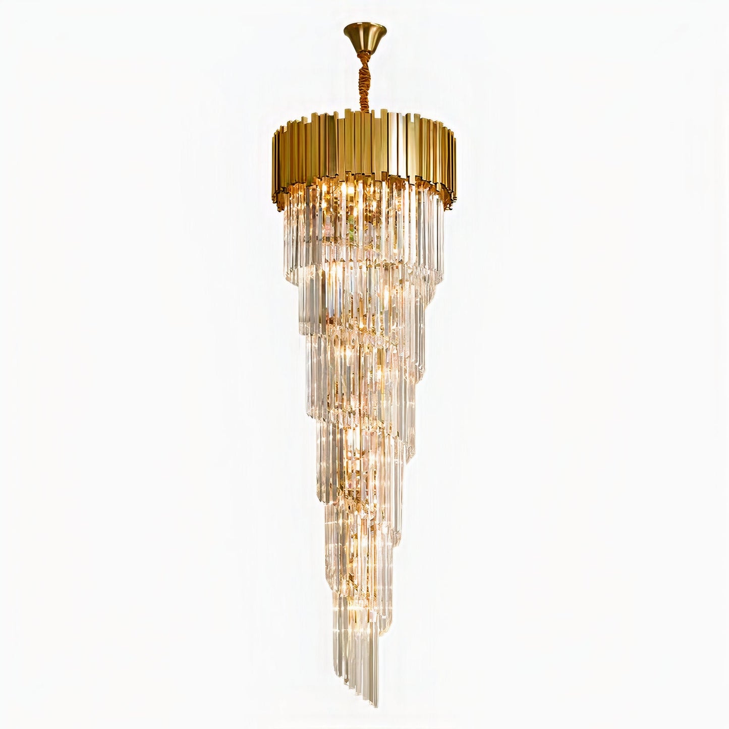 Ylk Long Crystal Chandelier Lamp