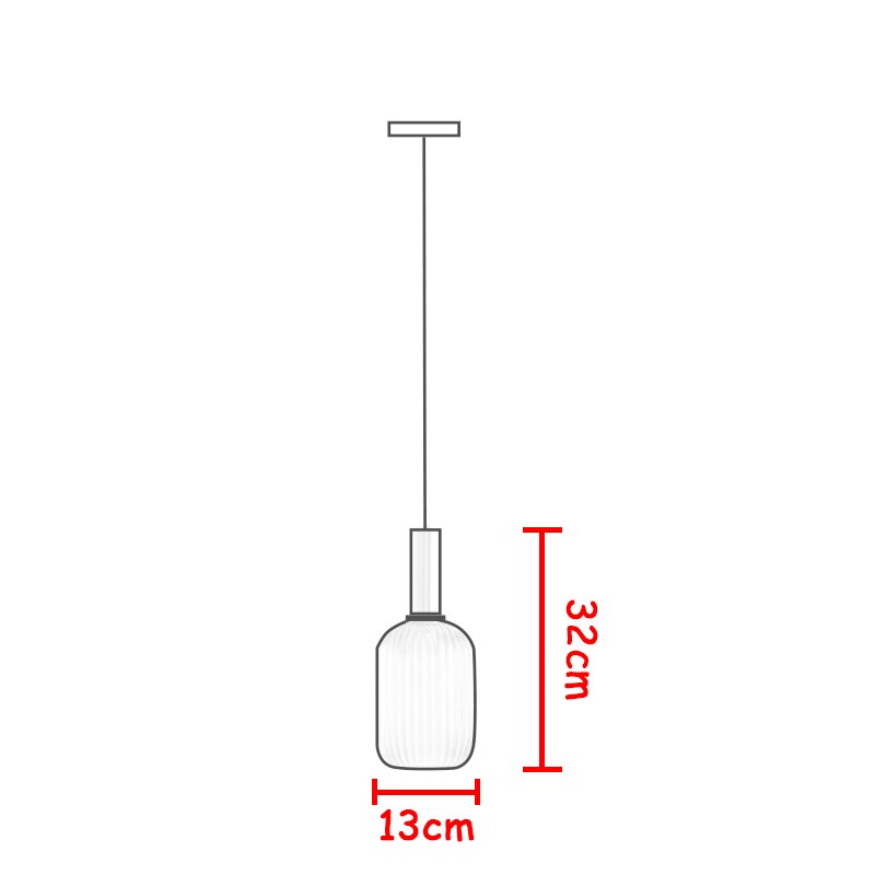 Oud Azura Nordic Glass Pendant Lights