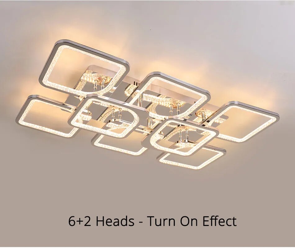 Qiyi Kaoli Chrome LED Chandelier