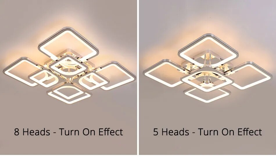 Qiyi Kaoli Chrome LED Chandelier