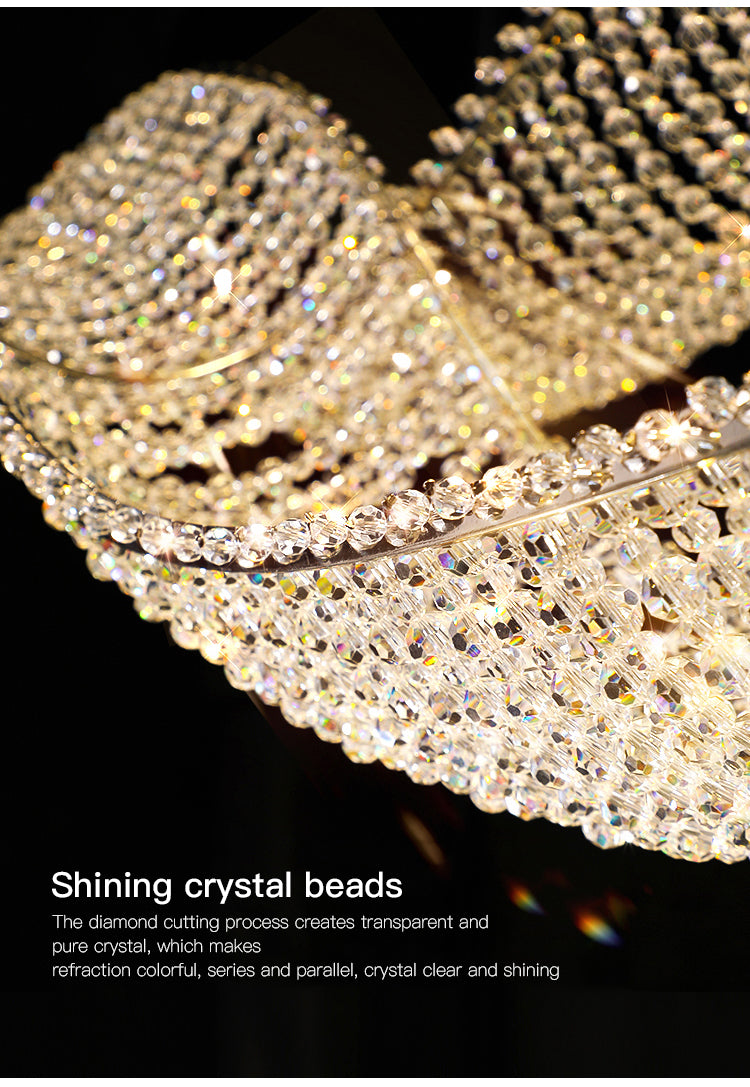 Ylk Large Wave Design Chandelier