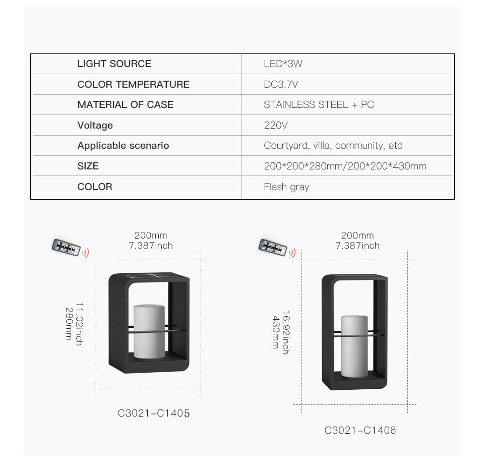 Vz Garea Outdoor Solar Garden Light