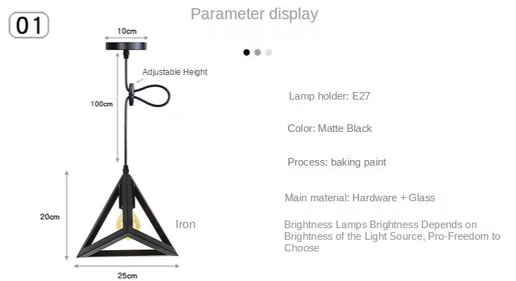 LYF 20-styles Daire Modern industrial style American retro country Pendant Lamp