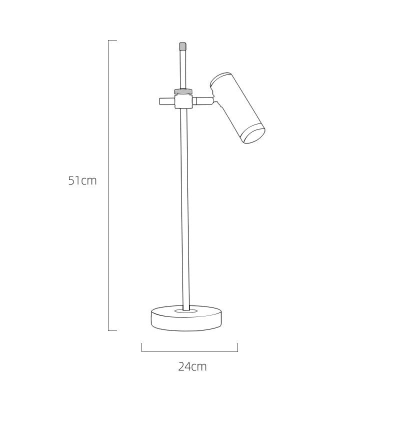 MH - All Copper Minimalist Vintage LED Table Lamp