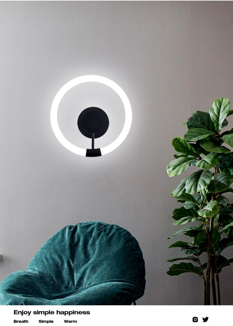 Won Carrick Circle LED Wall Light