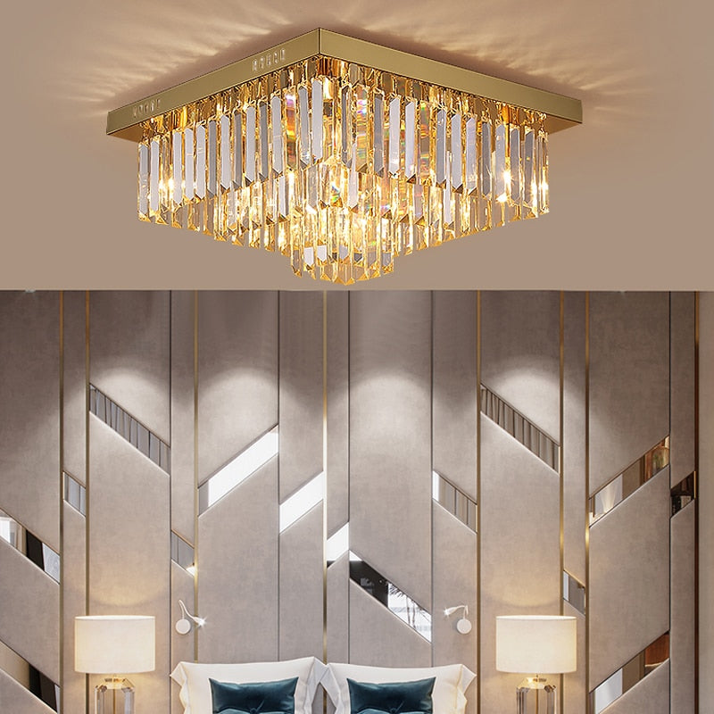 Ylk Beso Gold Ceiling Chandelier