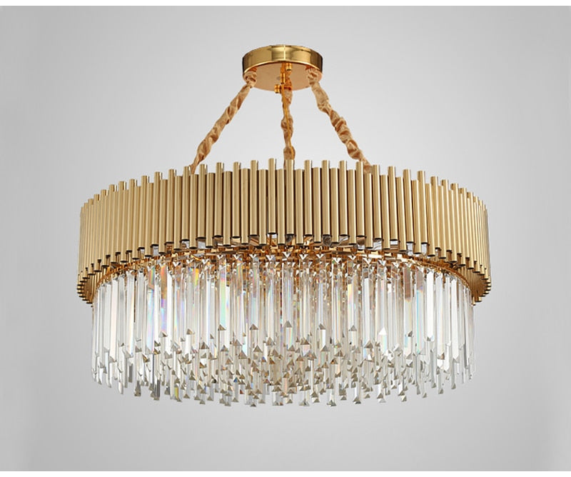 Ylk Talis Gold Crystal Chandelier