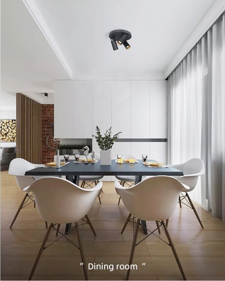 AiS LED Ceiling Light GU10 replaceable bulb directional Three-head Ceiling Spotlight