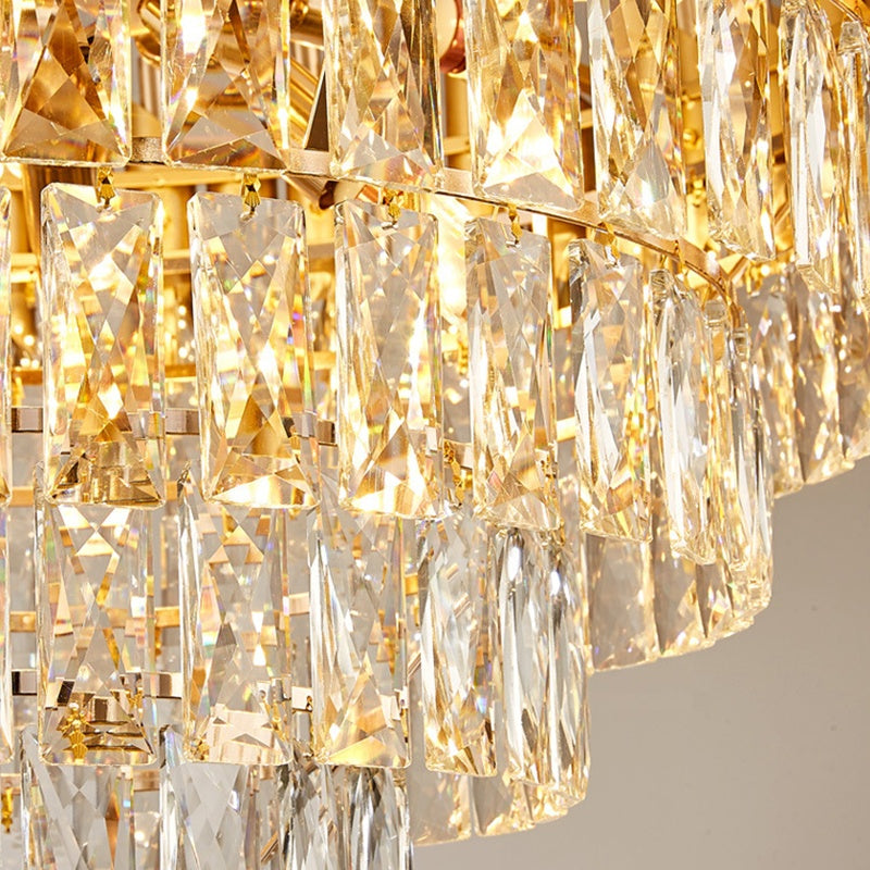 Ylk Black/Gold Zivah Crystal Chandelier