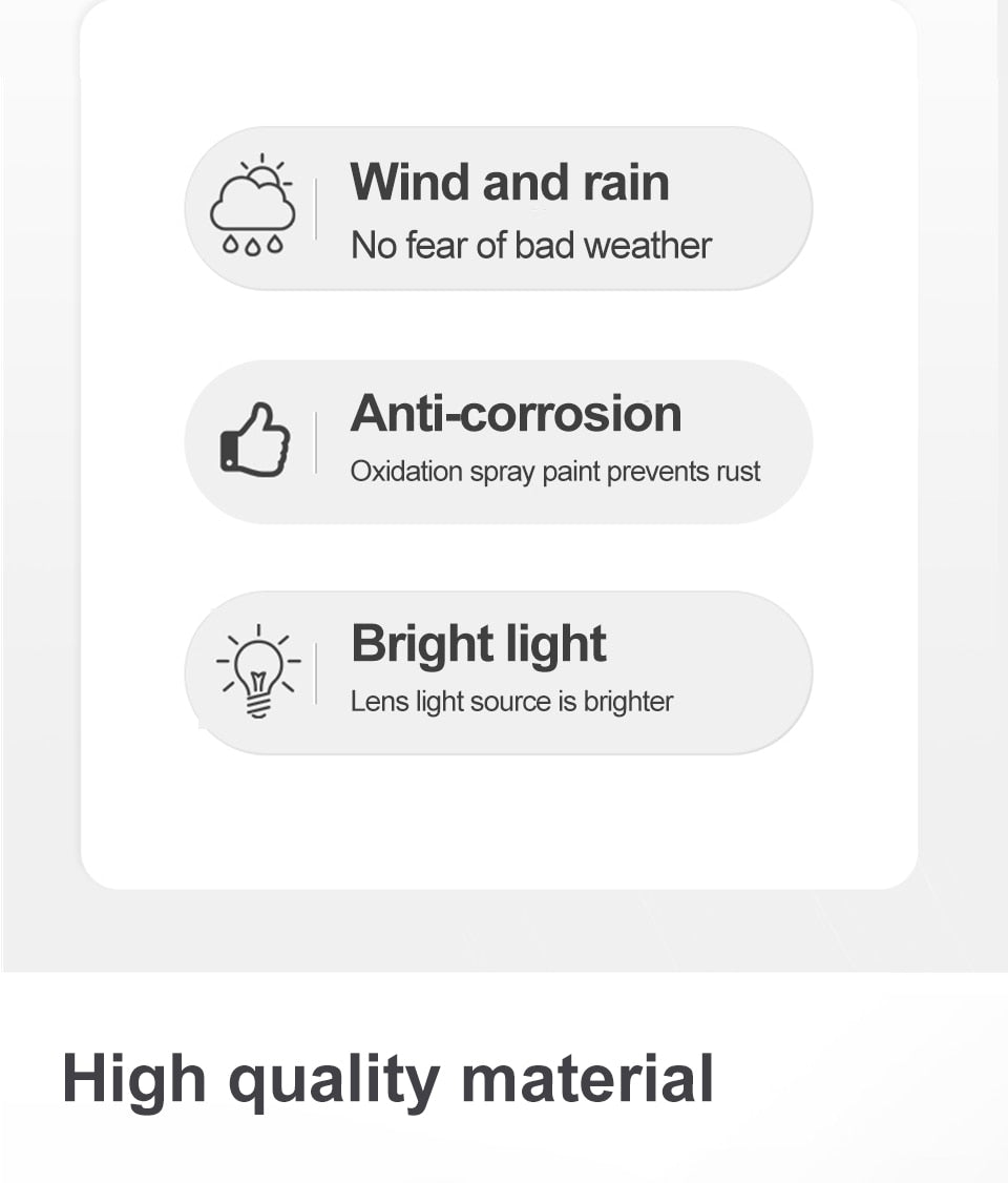 IIS New Led wall lamp PIR motion sensor outdoor IP65 waterproof