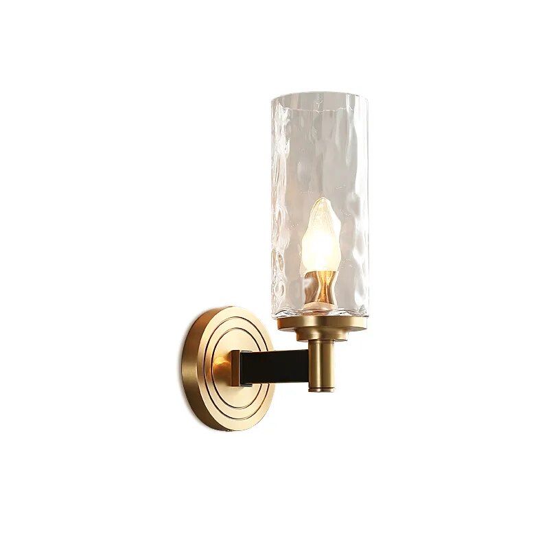 KUNG Modern Lustre Crystal Wall Lamp Bronze