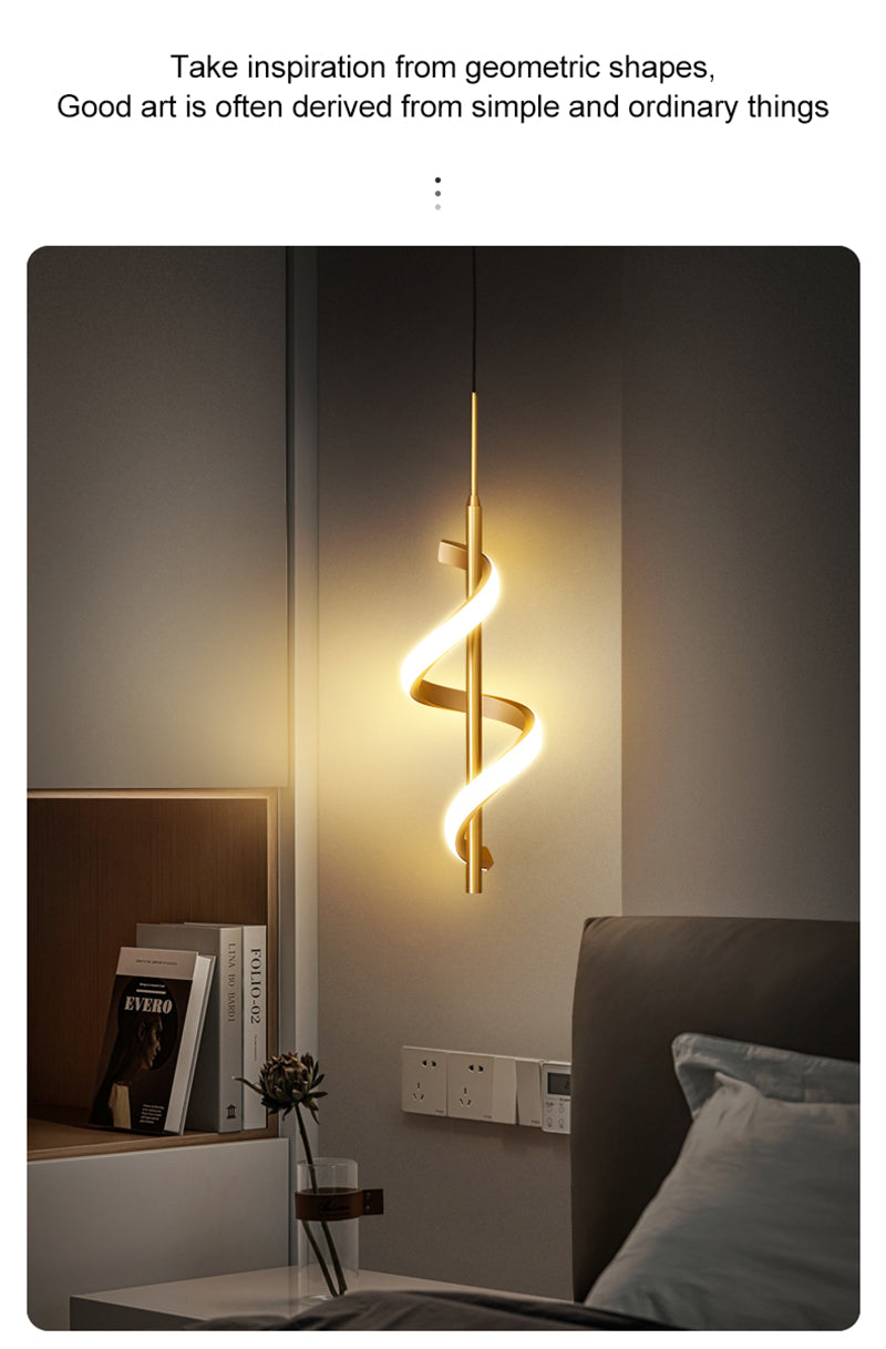 LYF Wall/Pendant The Spiral Lustre LED Light