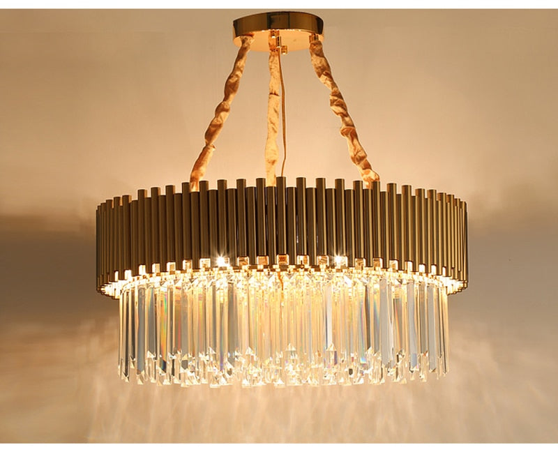 Ylk Talis Gold Crystal Chandelier