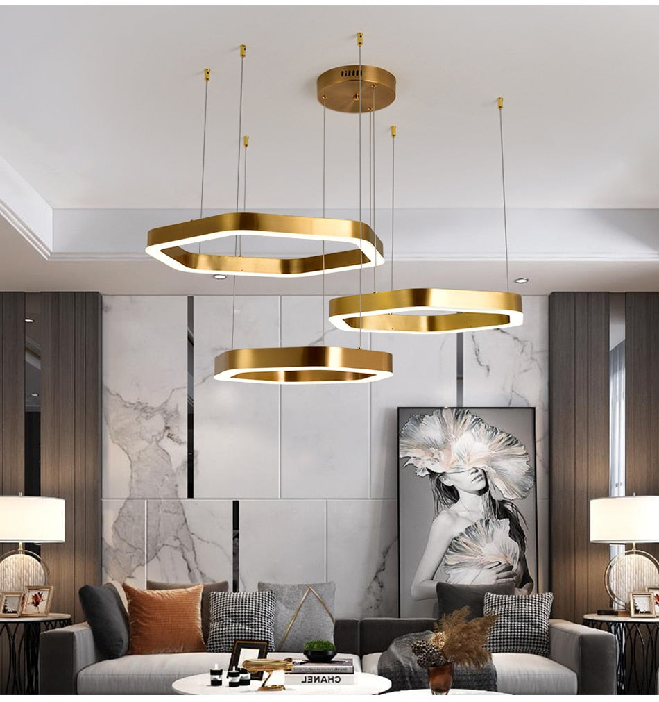 Ylk Polygon Design Luxe Chandelier