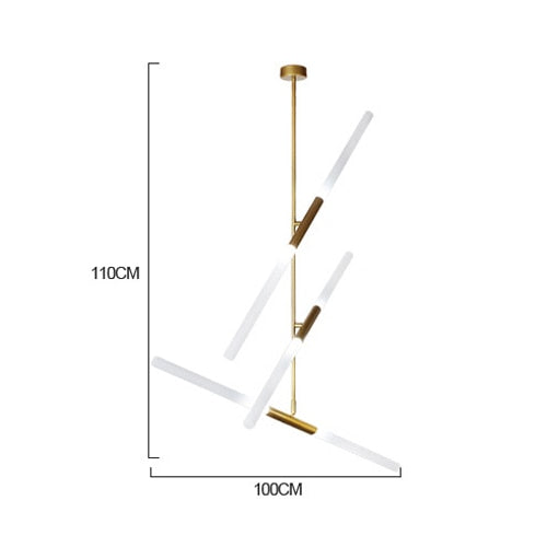 Ylk Agua Modern Gold LED Chandelier