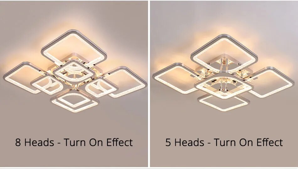 Qiyi Kaoli Chrome LED Chandelier