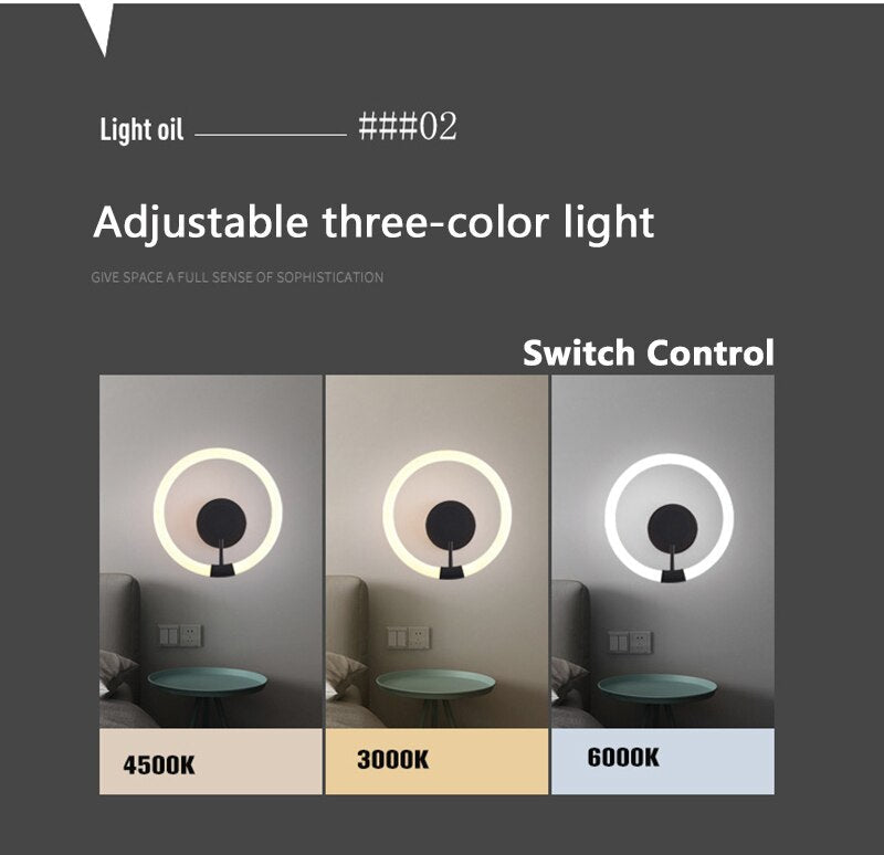 Won Carrick Circle LED Wall Light