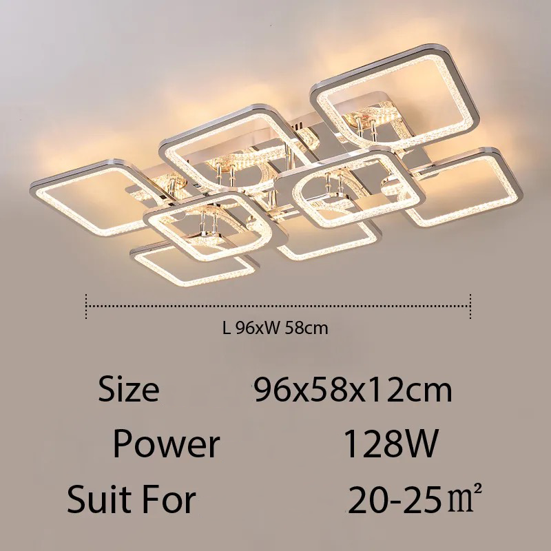 Qiyi Kaoli Chrome LED Chandelier