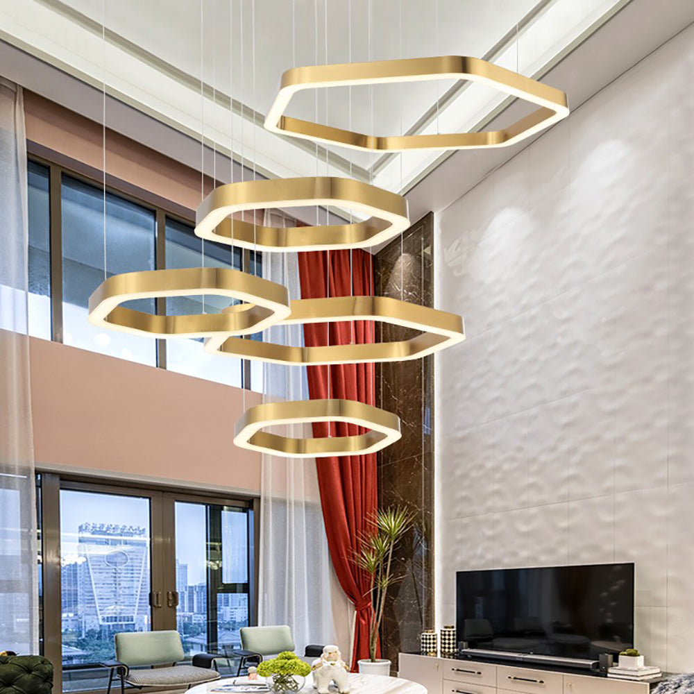 Ylk Polygon Design Luxe Chandelier