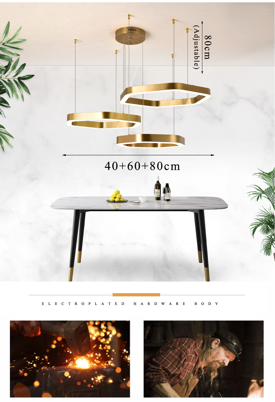 Ylk Polygon Design Luxe Chandelier