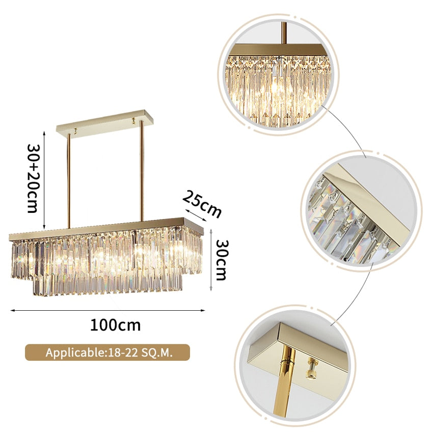 Ylk Luxury Naturaleza Crystal Chandelier