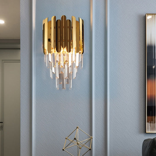 Ylk Modern Luxury Crystal Wall Light
