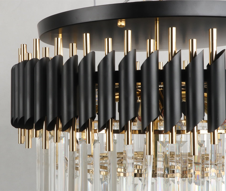 Ylk Aldric Luxury Black Chandelier