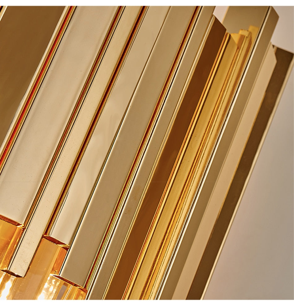 Ylk Baron Gold Wall Sconce Light