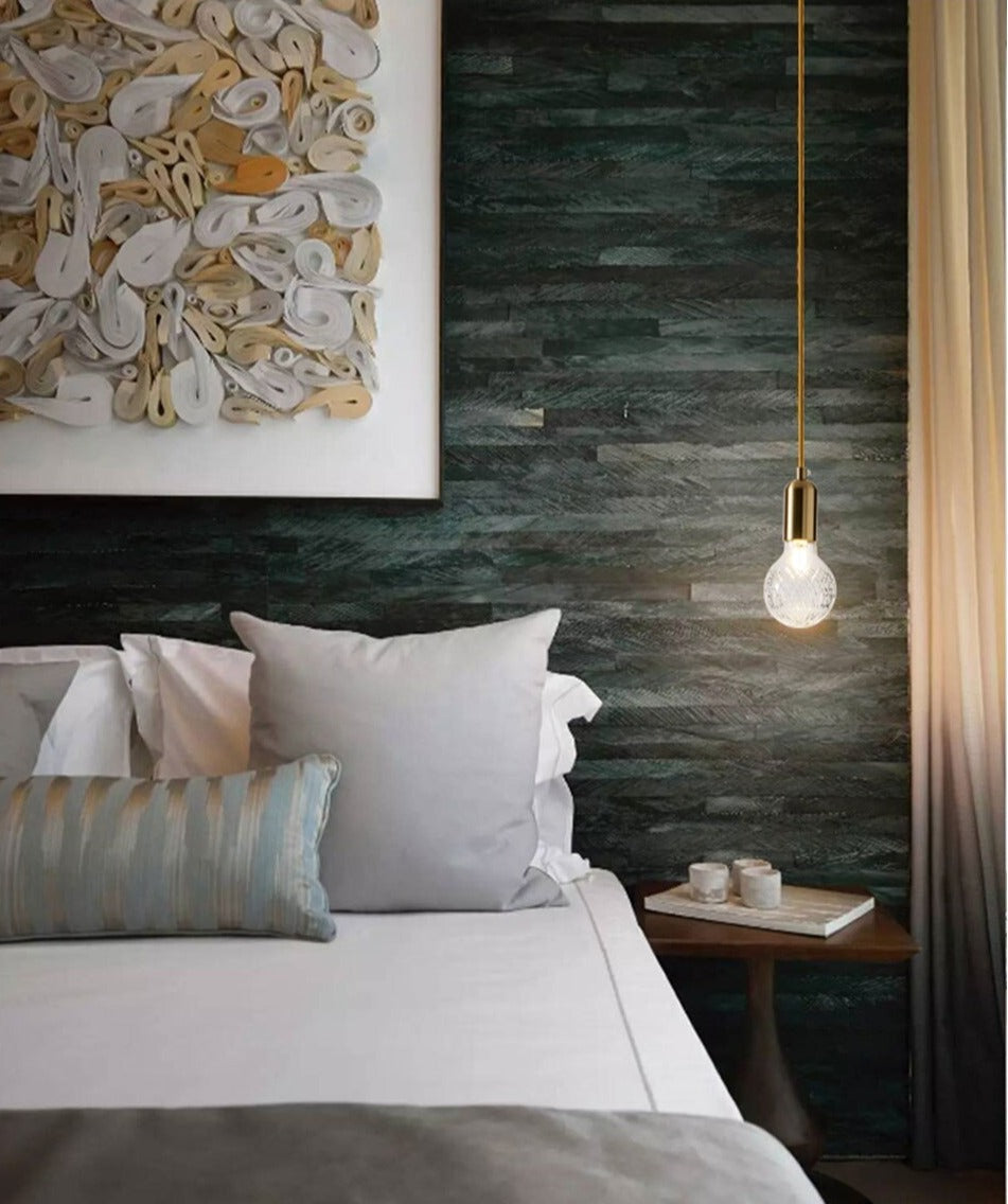 IIS Modern Pendant Light Single bulb Arts Decoration lighting Gold Suspension