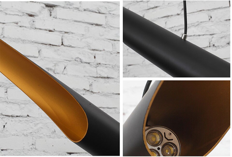 IIS Postmodern Oblique cut Aluminum Tube Pendant droplight