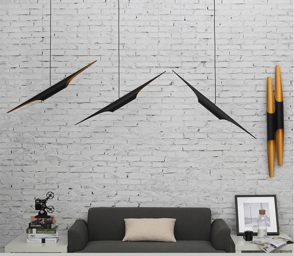 IIS Postmodern Oblique cut Aluminum Tube Pendant droplight